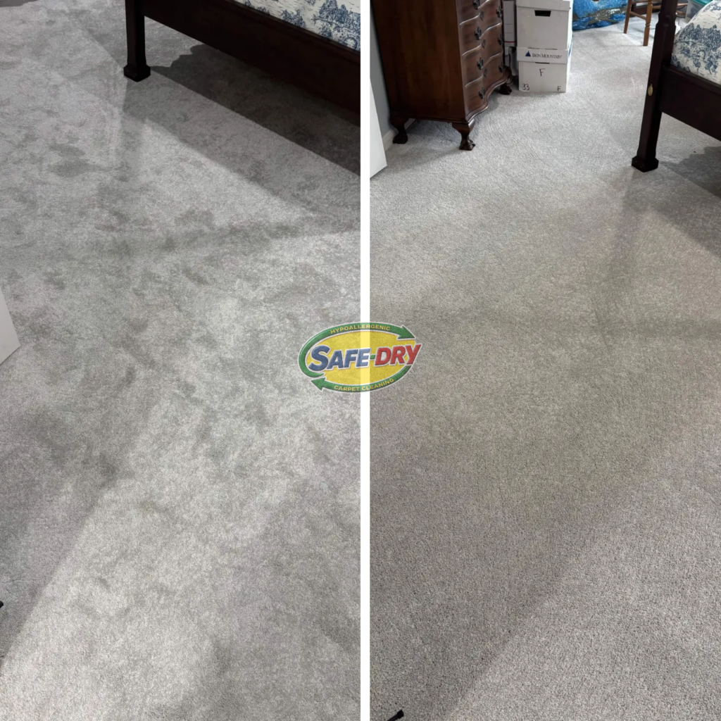 Before and After Carpet Cleaning
